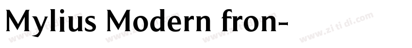 Mylius Modern fron字体转换